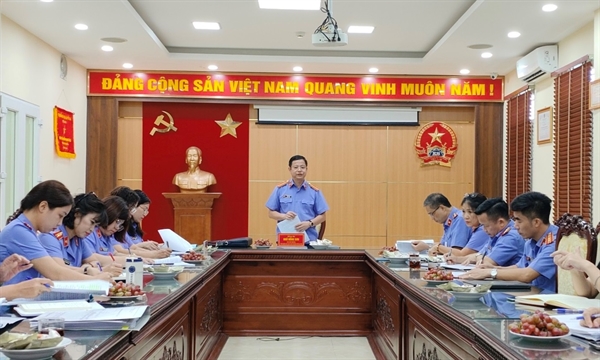 Viện KSND thành phố Hà Nội kiểm tra công tác nghiệp vụ năm 2024 tại Viện KSND huyện Đông Anh